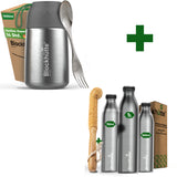 Freizeit Bundle - Edelstahl Thermobehälter + Edelstahl Sport Trinkflasche